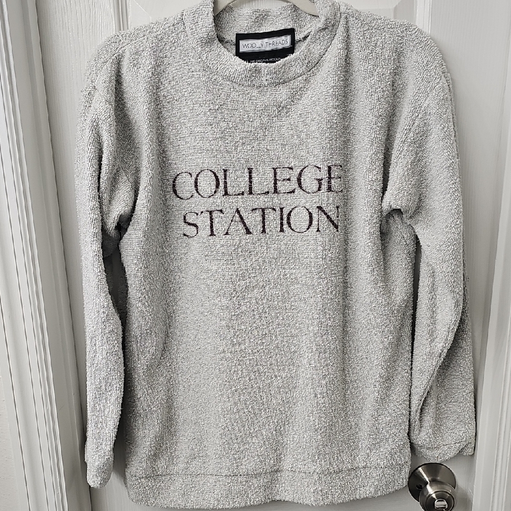 Cozy Gray Women's Sweater by WOO J FALKS